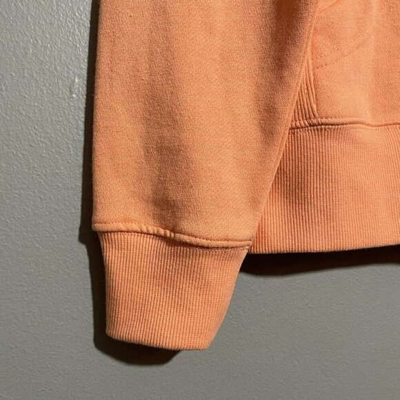 Peloton Ultimate Hoodie Fleece Jacket Women Size S Orange Zip Pocket Logo Iconic - Picture 9 of 12